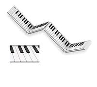 Pianoforte pieghevole digitale 88 tasti pianoforte tastiera portatile con batteria ricaricabile e MIDI su USB - 128 suoni attraverso altoparlanti stereo - con custodia elettronica a pedale