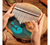 Pianoforte pollice dito cristallo e legno fusion 21 chiavi Kalimba con martello