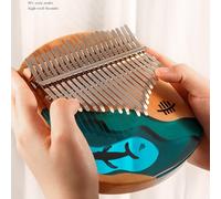 Pianoforte pollice dito cristallo e legno fusion 21 chiavi Kalimba con martello