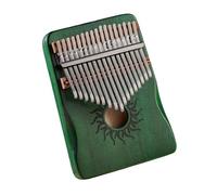 Pianoforte portatile a dita Kalimba 17/21 Note Pianoforte Da Dito Legno Di Acero Multicolor(17 tone Green)