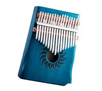 Pianoforte portatile a dita Kalimba 17/21 Note Pianoforte Da Dito Legno Di Acero Multicolor(17 tone Blue)