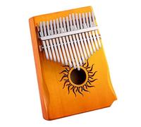 Pianoforte portatile a dita Kalimba 17/21 Note Pianoforte Da Dito Legno Di Acero Multicolor(17 tone Yellow)