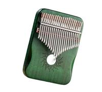 Pianoforte portatile a dita Kalimba 17/21 Note Pianoforte Da Dito Legno Di Acero Multicolor(21 tone Green)
