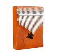 Pianoforte portatile a dita Kalimba 21 Tasti for Pianoforte A Pollice for Principianti, Retrò Blu(Retro)