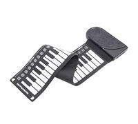 Pianoforte Portatile con Tastiera 49 Tasti con Altoparlante, Tastiera Flessibile in Silicone Arrotolabile, 16 Toni 10 Ritmi 6 Brani Dimostrativi, Controllo Volume, Controllo