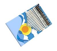 Pianoforte Portatile Da Dito In Legno Kalimba A 17 Tasti Per Principianti, Strumento Professionale Dipinto Kalimba Strumento Musicale (Color : 01)