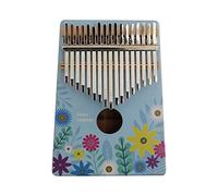 Pianoforte Portatile for Pollice, o, Pianoforte for Pollice Portatile in Legno a 17 Tasti con Disegno Colorato Strumento Musicale Regalo for Gli Amanti della Musica Studenti Principianti (Size : Anima