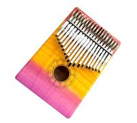 Pianoforte Portatile Kalimba Da Pollice A 17 Tasti, In Acero Fiammato, Con Borsa Per Il Trasporto Kalimba Strumento Musicale