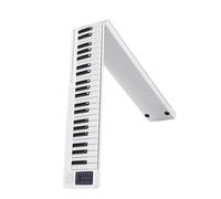 Pianoforte Portatile Pieghevole A 88 Tasti Pianoforte Digitale Tastiera Elettronica Multifunzionale Per Strumento Per Studenti Di Pianoforte (Color : White)