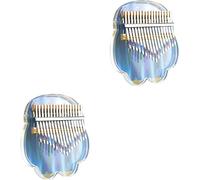 Pianoforte Portatile Thumb Piano, Thumb Piano Olografico Trasparente Thumb Piano Acrilico Trasparente 17 Tasti Arcobaleno (Colore: Colorato, Dimensioni: 13X15CM) (Color : Rainbow, Size : 13X15CM)