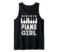 Pianoforte Ragazza Lettore Musicale Pianoforti Strumento Canotta