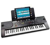 Rockjam 49 Piano Tastiera Keyboard Con Alimentatore, Stand Musicale, Adesivi Per Pianoforte Piano E Lezioni Semplicemente Piano, Nero, 69.8 x 23.5 x 8.4 cm 1.66 Kg