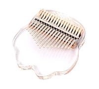 Pianoforti per dita in acrilico Kalimba trasparente, 17, pianoforte per pollice con lettere e note, strumenti musicali, regali per ragazze