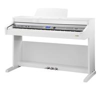 Classic Cantabile DP-A 410 WH E-Piano bianco lucido, 88 tasti con meccanica a martello, 600 suoni, cuffie, USB, accompagnamento automatico, registrazione, 3 pedali, ideale per principianti.