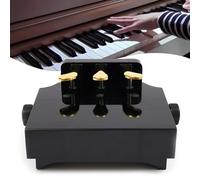 Pianokeyboard per bambini, altezza regolabile 13,5 - 23 cm, con 3 pedali, accessorio per l'istruzione del pianoforte, per principianti, per bambini e giovani pianisti, nero