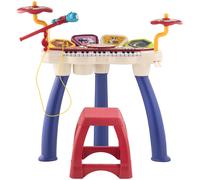 Pianola 32 Tasti con Sgabello e Microfono Karaoke Mp3 e Registratore Multicolore