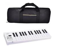 Pianola Per Tastiera Organo Elettronico Professionale A 61 Tasti Pianoforte Elettronico Portatile Pieghevole Per Principianti Adulti(White)