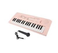 Pianola Per Tastiera Tastiera Elettronica A 37 Tasti Tastiera Digitale Per Pianoforte Con Microfono Organo Elettronico Teclado(Pink)