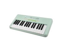 Pianola Per Tastiera Tastiera Elettronica Per Pianoforte A 32 Tasti 16 Toni 10 Ritmi 10 Demo Doppio Altoparlante Con Microfono Doppia Alimentazione(Green)