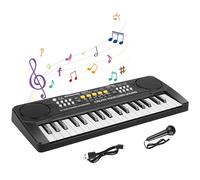 Pianola Tastiera Bambini, Tastiera Elettronica Portatile 37 Tasti con Micro