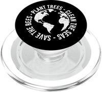 Pianta alberi - Pulisci i mari - Salva le api - Giornata della Terra PopSockets PopGrip per MagSafe