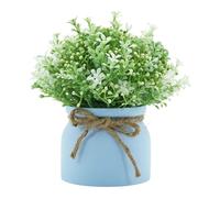 Pianta Artificiale Bonsai Vaso Fiore Finto Orchidea Fagiolo Decorativo Materiale