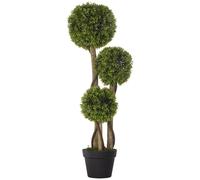 Pianta Artificiale Bosso H90 cm con Vaso Verde