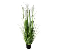 Pianta artificiale di erbe 120 cm erba di pampa vaso piante artificiali da interno Decorazione del soggiorno quanto reale verde erba di canna