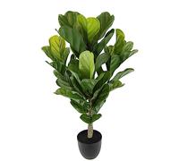 Pianta artificiale di fico artificiale, pianta d'appartamento, pianta verde, da ufficio, albero di fico artificiale, foglia di fico, albero di elefante, pianta decorativa per casa, ufficio, cespuglio