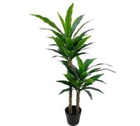 Pianta artificiale di una Dracaena in acrilico, melammina e plastica in verde 100x60x60cm