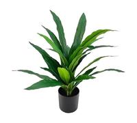 Pianta artificiale di una Dracaena in acrilico, melammina e plastica in verde 60x60x60cm