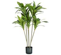 Pianta Artificiale Dracaena H130 cm con Vaso Verde