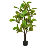 Pianta Artificiale Ficus H130 cm con Vaso Verde
