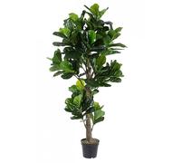 Pianta Artificiale Ficus Lyrata 153 Foglie H190 con Vaso Verde