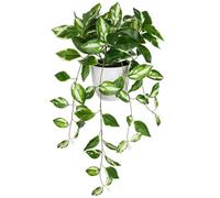 Pianta artificiale sospesa, pianta artificiale come vera pianta artificiale, decorazione moderna, piante decorative in vaso, piante verdi per la casa, l'ufficio, il bagno, la cucina e la decorazione