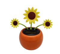 Pianta attivata dalla luce solare, a forma di petalo animato, mobile senza fili, con stabile e resistente alla luce, accessorio da cruscotto per un movimento costante, ideale per il riso