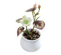 Pianta bonsai in plastica per la decorazione della casa, piccolo fiore artificiale in vaso, per soggiorno e ufficio (autunno-01)