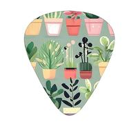 Pianta bonsai resistente all'usura plettri per chitarra, sottili, medi, pesanti, 12 pezzi di plettri per chitarra, basso, chitarra elettrica, ukulele,