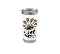 Pianta carnivora gotica Venus Flytrap Skull Planter Bicchiere termico in acciaio inox doppia parete