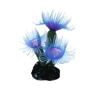 PIANTA CORALLO ARTIFICIALE FINTO PER DECORAZIONE ACQUARIO BLU VIOLA VASCA PESCI