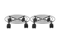Pianta da Esterno Dolly rotoling stabilimento Ruote con Blocco con Blocco per Le Grandi Piante per Interni USA Materiale in PVC di Ferro 27 x 6 cm 2 Pacco