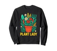 Pianta da giardinaggio Lady Vintage Donna Boho. Felpa