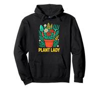 Pianta da giardinaggio Lady Vintage Donna Boho. Felpa con Cappuccio