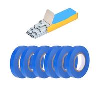 Pianta da Giardino con graffette a Nastro, Compatibile Lo Strumento for Rami di Verdure, UVA, Pomodoro, Cetriolo, Pepe(6xBlue Tapes Nails)