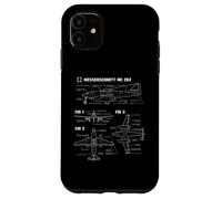 Pianta del jet da combattimento ME 262 dell'aeronautica Custodia per iPhone 11