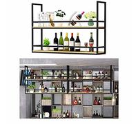 Pianta del vino coglione c. Scaffali galleggianti per piante montato a parete per portata di planimetria per cucina bottiglia di bombole in legno in legno massiccio di stoccaggio invertito facile da