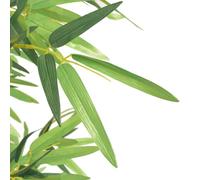 Pianta di bambù artificiale da 120 cm con vaso, pianta artificiale verde in vero bambù, 552 foglie fedeli ai dettagli, facile da pulire, per soggiorno, ufficio, balcone e giardino, resistente alle