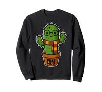 Pianta di Cactus del Mago di Abbraccio Gratuita in Vaso di Corrispondenza di Halloween Felpa