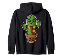 Pianta di Cactus del Mago di Abbraccio Gratuita in Vaso di Corrispondenza di Halloween Felpa con Cappuccio