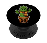 Pianta di cactus del mago di abbraccio gratuita in vaso di corrispondenza di Halloween PopSockets PopGrip Adesivo